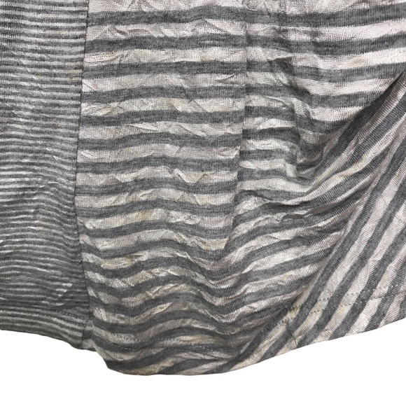 Bebe Sport Gray White Striped Tank Top Medium - Picture 12 of 14